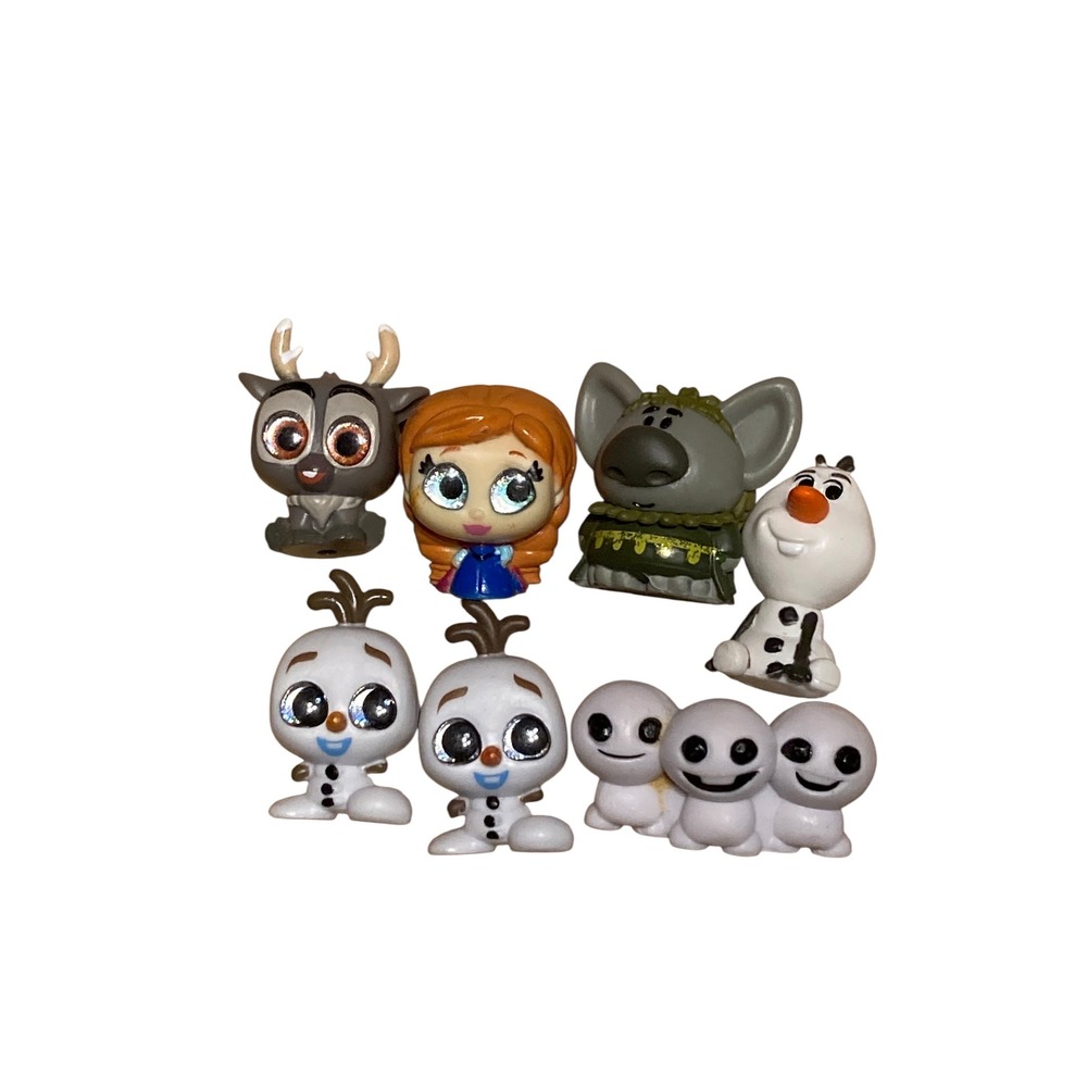 Disney Doorables Frozen Lot Anna Sven Olaf Trolls Snowgies Mini Figures